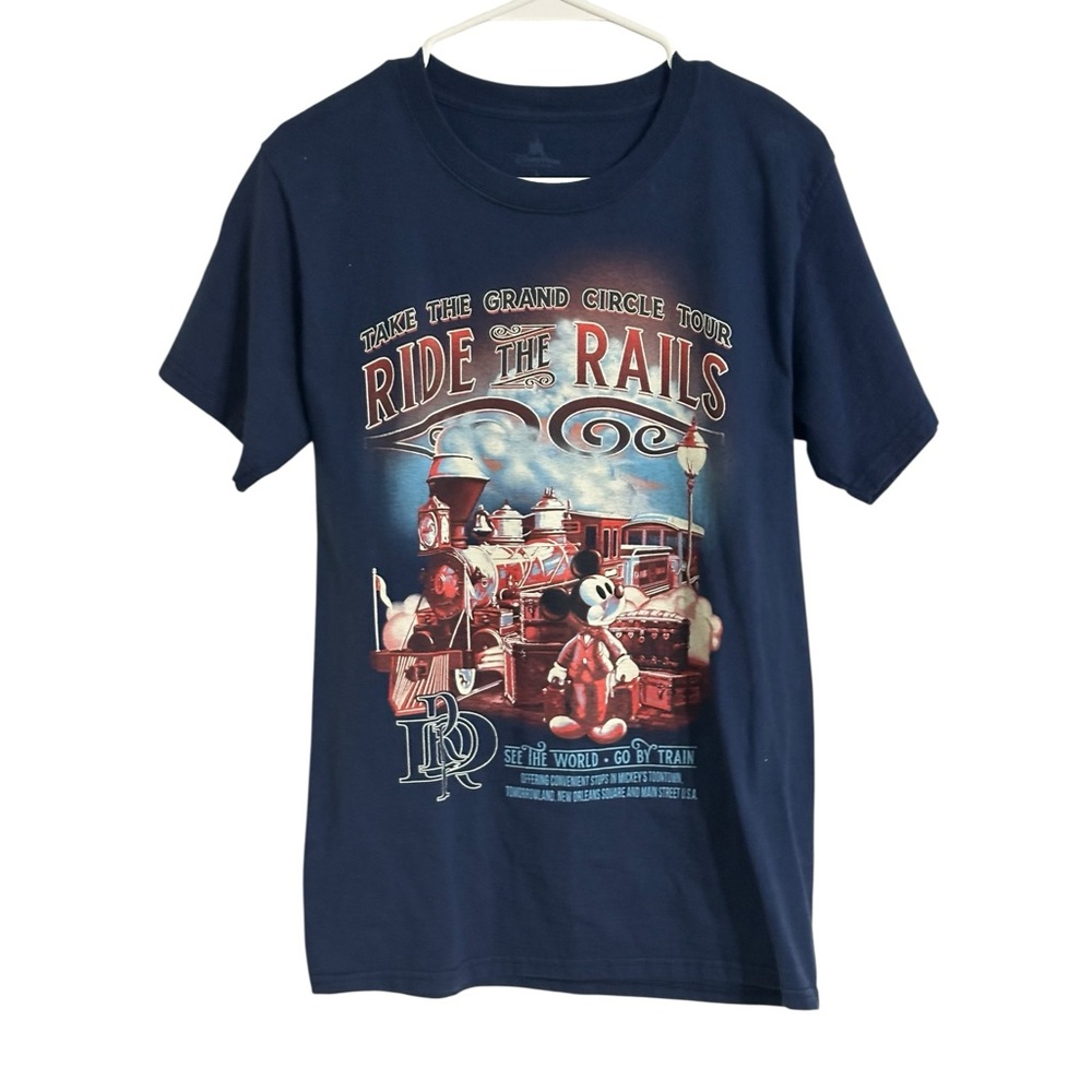 Disney Parks Ride the Rails Graphic Tee MSRP $62